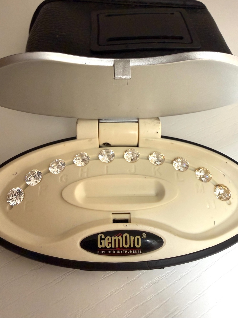 GemOro Diamond Grading CZ Master Set.  Clear CZ Stones
